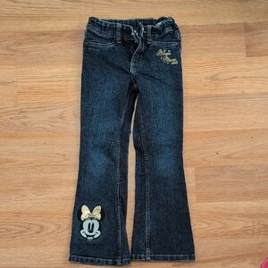 Girls' Black Denim Flare Pants